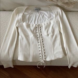 Corset White Long Sleeve